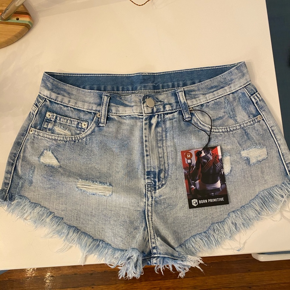 NWT light was Born Primitive Jorts